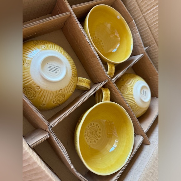 Old Havana Mug Set in Gold Mustard - Picture 4 of 13